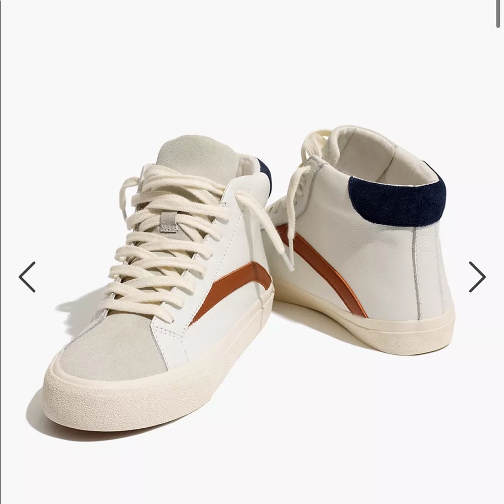 Madewell Sidewalk High-Top Sneakers in Colorblock
